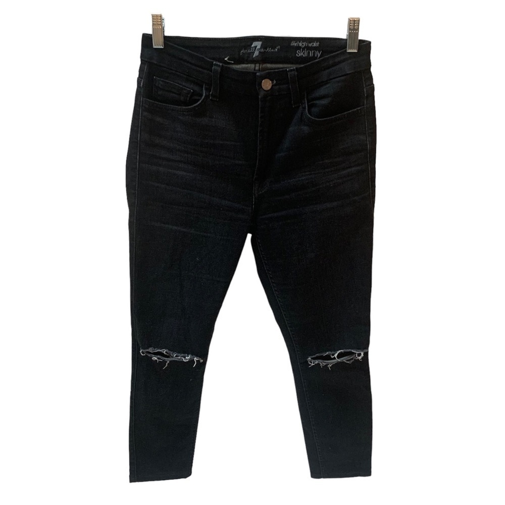 74AM Black The  High Waisted Skinny Jeans 27